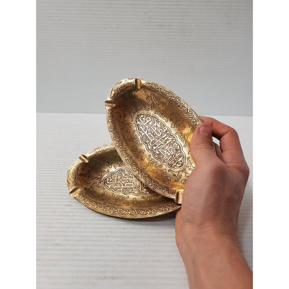 Vintage Brass Ashtray,Carved Ashtray,Articles for smoking, smoking acces… - Picture 10 of 10